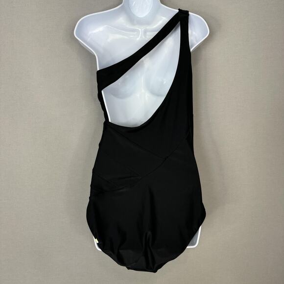 Summersalt The Long Torso Sidestroke Swimsuit Womens 12 Tall Black One Piece - Picture 3 of 9